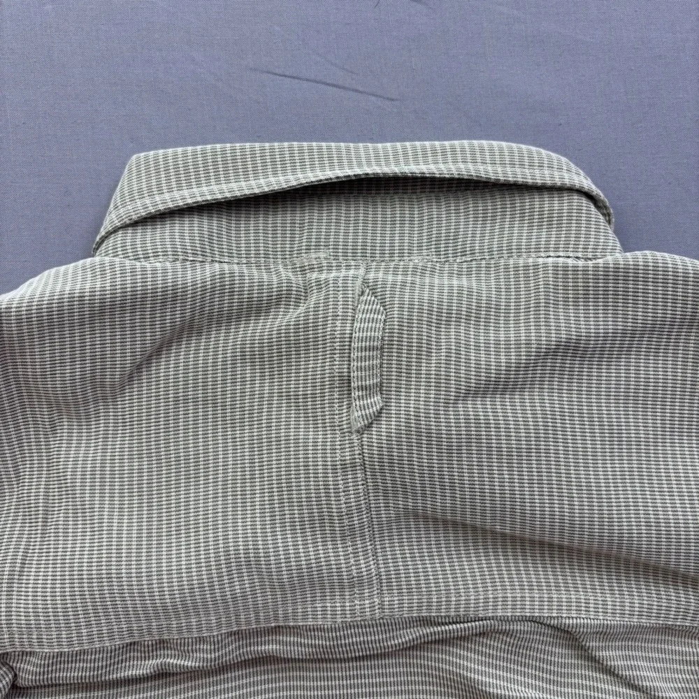 The North Face Mens Grey Check Modal Blend Short Sleeve Hiking Shirt Large AT8D